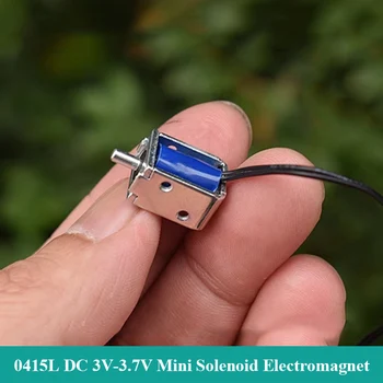 0415L Микроэлектромагнит постоянен Ток за Вдишване на Всасывающего Тип С отворена Рамка за Постоянен ток 3 3,7 В, Мини-Соленоидный Магнит, за Напредъка на електро магнити 3 мм