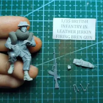 1/35 фигурка от смола GK， Британски войници, комплект в разглобено формата и неокрашенный