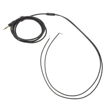 1 бр. Черен кабел за ремонт на слушалки с дължина 15 м, слушалки от TPE, медна тел за ремонт на слушалки без полуготови продукти, от 30 жилами, черен