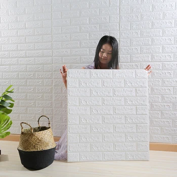 1бр 35 см x 30 3D Стенен панел Етикети Тапети САМ Водоустойчива за хол Спалня Кухня Фоново украса
