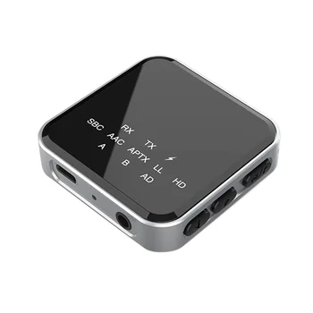 2 в 1 Hi-Fi Bluetooth 5.2 aptX HD Предавател Безжичен Приемник с 3.5 мм AUX Оптичен адаптер aptX за автомобилната ТЕЛЕВИЗИЯ-стерео