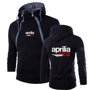 2023 Aprilia Racing RSV4, Нови мъжки блузи с дълъг ръкав и принтом, Двоен цип, За Почивка, Висококачествен пуловер в стил Харадзюку, Потници, облекло