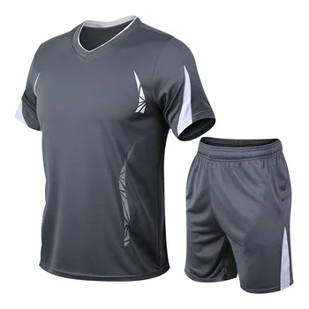 31 Спортен костюм, Мъжки Лятна тениска за фитнес с къс ръкав, Мъжки бързосъхнеща облекло за джогинг, Свободна Ежедневни спортни дрехи S-4XL