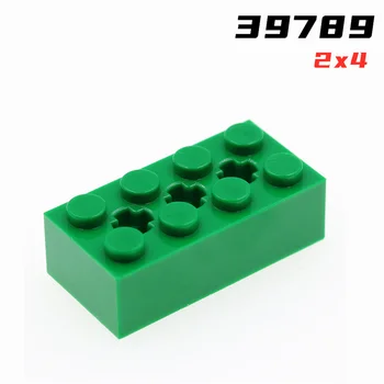 39789 Тухла 2 x 4 с 3 дупки за ос Колекция Тухли Обемна Модулна играчка GBC За технически сгради MOC САМ Съвместими блокове