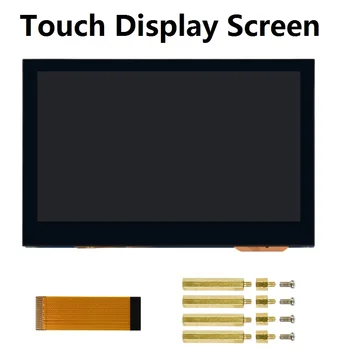 4.3-инчов Сензорен дисплей 800x480 QLED-Дисплей със Сензорен екран От Закалено Стъкло, Емкостная 5-Точков Панел за Raspberry Pi