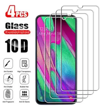 4 Бр. Закалено стъкло За Samsung Galaxy A40 5,9 
