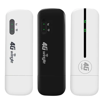 4G WiFi Ключ със слот за СИМ-карта, USB-модем с широк обхват 4G Безжичен рутер Азиатската версия/Версия ЕС Мобилна точка за достъп