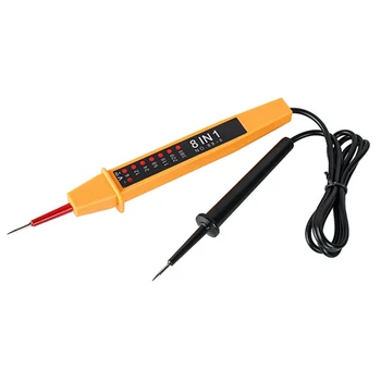 8 в 1 Тестер за напрежение ac dc 6-380 В, автоматичен детектор на електрически писалки с led подсветка за електрозахранване, инструмент за тестване на напрежение