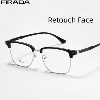 FIRADA Модни Удобни Очила Ретро Квадратен Дизайн на Очилата в Голям Размер, Оптични Рамки За Очила По Рецепта За Мъже 16417TH
