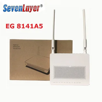 GPON onu нов малък размер echolife eg8141a5 1GE + 3FE + 1USB + 1TEL + Wifi антена 5DBI Английска фърмуера на модема