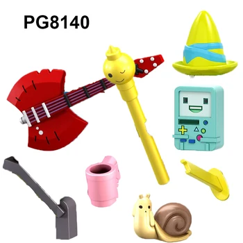 PG8140 ABS Пластмаса Оръжие от анимационния сериал Строителни блокове Аксесоари Фигурки на героите В събирането за децата, подарък играчка