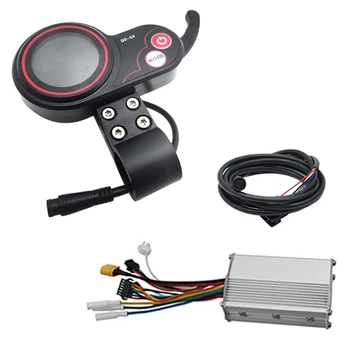 QS-S4 48V-60V Измерител на Педала на газта с Палеца и LCD дисплей За Нула 8 9 10 8X 10X Електрически Скутер 6PIN Контролер с един Задвижване