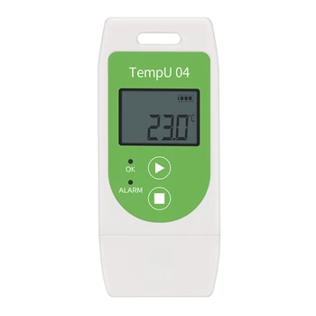 Tempu04 за многократна употреба Регистратор на данни за температура Регистратор на данни за температура с капацитет от 32000 точки 30% ОТСТЪПКА