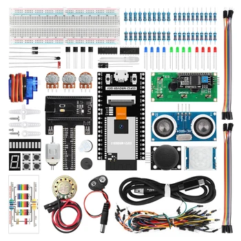 TSCINBUNY Професионален комплект за автоматизация ESP32 за програмиране на Arduino Пълен комплект за самостоятелно електронното проекта Starter ESP32 Обучение Kit