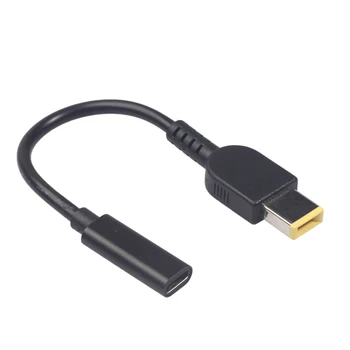 USB конектор Тип C за да се свържете заведете до квадратната штекеру постоянен ток с кабел-адаптер PD за Lenovo Thinkpad