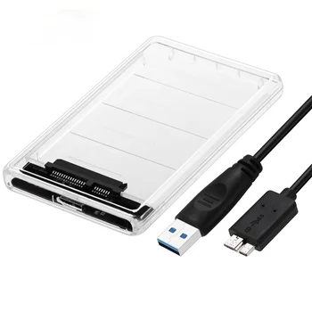 Usb3.0 Кутия за твърд диск SSD Механичен Диск Прозрачна Кутия За мобилен твърд диск 2,5-инчов твърд диск в SATA Box