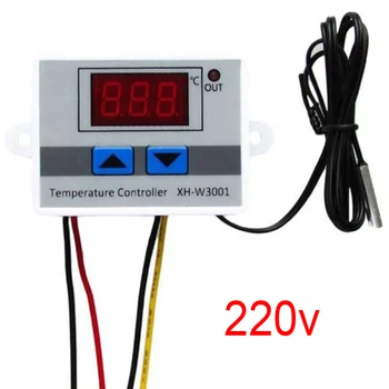 XH-W3001 10A Цифров регулатор за температура 12, 24, 220 В Качеството на терморегулятор Термодвойка термостат с LCD дисплей