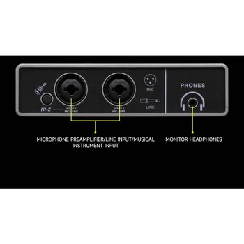 Аудиоинтерфейс TeyunQ16 за запис на компютър с Безплатен USB Външна звукова карта за професионално аудиооборудования Pc Професионални видео