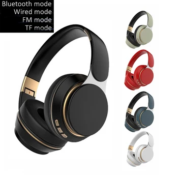 Безжична Bluetooth слушалка, Hi-Fi Стерео, силни бас, Шумоподавляющие слушалки, поддръжка TF карта с микрофон, слушалки с микрофон с дълбок бас