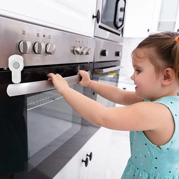 Безопасно заключване за детска печка с нов дизайн за Малки Деца, защитна ключалка на вратата на фурната, което предотвратява играта на детето с врати на фурната