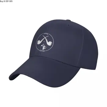 Бейзболна шапка PIPES x Кафе цвят с топлинна козирка, вафен за шофьори на камиони, Мъжки И Дамски шапки