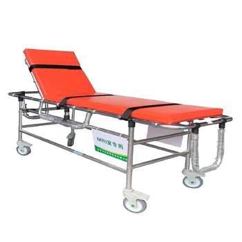 Больничная количка за спешни пренасяне на пациента с помощта на ядрено-магнитен резонанс, алуминиева немагнитная количка за пренасяне