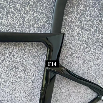 Велосипедна рамка от въглеродни влакна F14 V Brake/Дисковата спирачка, Черна Велосипедна рамка от въглеродни влакна, подходящи за Di2, Произведено в Тайван