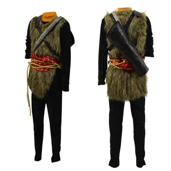Висококачествен костюм Бога на войната Атреуса за Cosplay, Боен комплект за Хелоуин, Детски кралят костюм за парти, Atreus cos clothing
