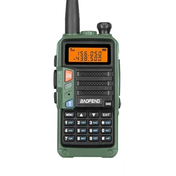 Военна Зелена гражданска преносима радиостанция с ултравиолетовите лъчи, двойна мобилна радиостанция пътна висока мощност (бележки за поръчка на английски език, правилата за САЩ или Европа)