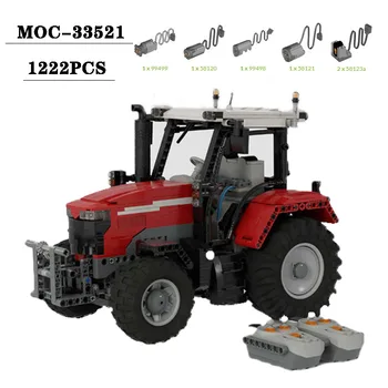 Градивен елемент на MOC-33521 многофункционална Земеделска автомобил, Влекач, самосвал, модел за сглобяване, играчка, подарък за рожден Ден за деца и възрастни