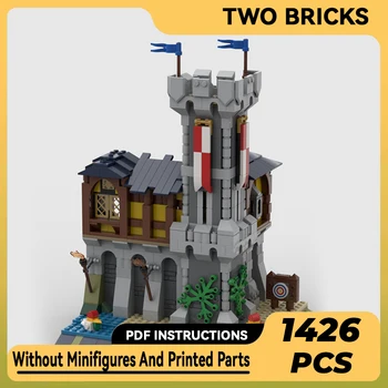 Градивните елементи на Moc, Модулен модел на замъка, ъглови технически тухли, монтаж със собствените си ръце, строителни играчки за деца, празнични подаръци