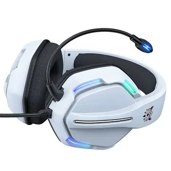 Жичен детска слушалки съраунд звук X27, слушалки с RGB подсветка и микрофон с шумопотискане