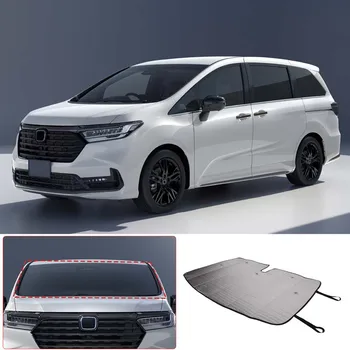 За Honda Odyssey 2015-2023 Алуминиево фолио в Сребърен авто сенника на предното стъкло, Аксесоари за защита на вътрешността на колата