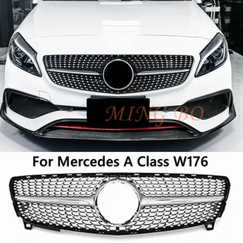 За Mercedes A Class W176 Хетчбек 2013-2015 2016-2018 A180 A200 A250 W176 Състезателни GT Скара Автомобилен Стайлинг Средната Решетка, ABS