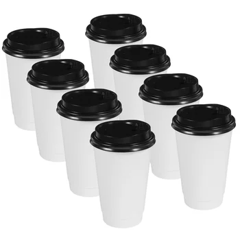 За еднократна употреба, Опаковки, Чаши за мляко и млечни напитки, Вечерни Кафе и Топли напитки Хартиени капачки Практичен Сок на открито Удобна Чаша за напитки