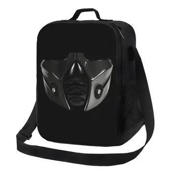Изолирана чанта за обяд Mortal Kombat Scorpion Warrior за cosplay, офис чанти за файтингов Sub Zero Ninja, Водоустойчив охладител с подгряване