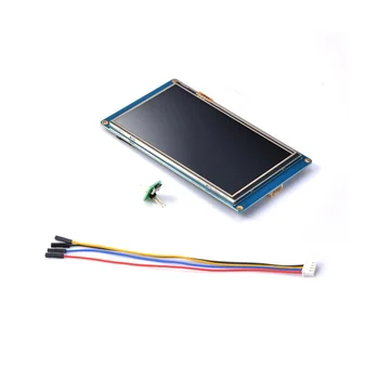 -Инчов сензорен LCD дисплей HMI NX8048T050 с 5-инчов човек-машина интерфейс, резистивен дисплей HMI Подобрена серия