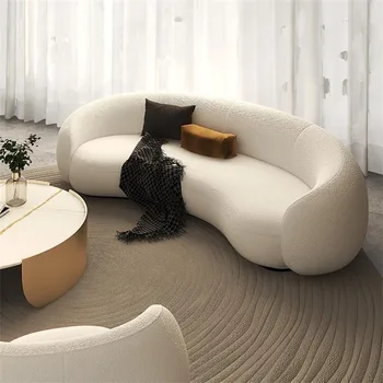 Италиански Извит диван, Луксозна Висококачествени Дизайнерски Мебели за дома, мека мебел за хол по поръчка