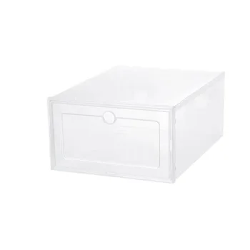 Кутия за съхранение на обувки, прозрачен шкаф за обувки, артефакт за съхранение на мъжки и дамски обувки, кутия за организация под формата на чекмедже, удебелена
