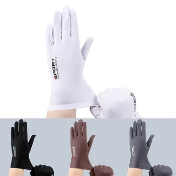 Летни Ръкавици Ледени Копринени Слънчеви Ръкавици за Шофиране, Риболовни Ръкавици, Дишащи Колоездене, Туристически ръкавици, ръкавици за пълен пръст