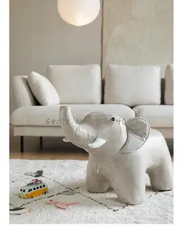 Мебели Tuojia Творчески Столче във формата на Слон, Скамеечка за Краката, Празничен Подарък, Скъпа Диван, стол, Табуретка за животни, Столче за обувки