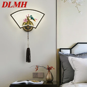Месинг, с монтиран на стената лампа DLMH, Модерен и луксозен led лампа-сутиени, вътрешна Украса, Нощно шкафче за спалня, Всекидневна, Коридор, Осветление