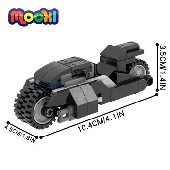Мотоциклет MOOXI Hero Movie Knight, модел на мотоциклет, Строителство тухла, развитие на играчка За деца, подарък, сглобяване на детайли MOC1280
