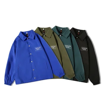 Мъжки яке Coach с ревера, водоустойчив универсална яке, ежедневни свободна модерно мъжко яке
