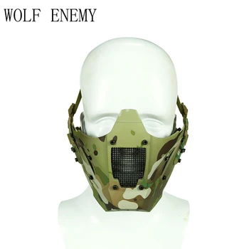 Нов модул JAY FAST PDW Окото маска Тактическа Страйкбольная Полумаска за лице Подходящ за шлем AF CP Камуфлаж