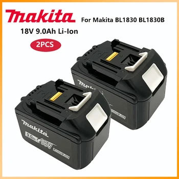Нова батерия 18V Makita 9.0 Ah BL1830 BL1830B BL1840 BL1840B BL1850 BL1850B с led индикатор за акумулаторна батерия