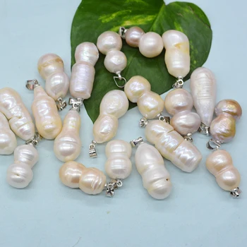 Окачване от перли във формата на бароков 100% естествен растеж. Прости/vintage/очарователен/дамски бижута.Класически подаръци