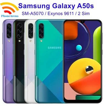 Оригинален Samsung Galaxy A50s A5070 е Отключен с две Sim-карти, RAM 6 GB ROM, 128 GB 6,4 