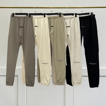 Панталони за джогинг голям размер за мъже и жени, марка дрехи, памук, с монограм, в стил хип-хоп, 100%