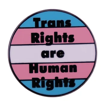 Права транссексуални-това е право на човека, писмо на ЛГБТ, Метална Емайл, раница, чанта, Значка на Ревера, Брошка, на Жени